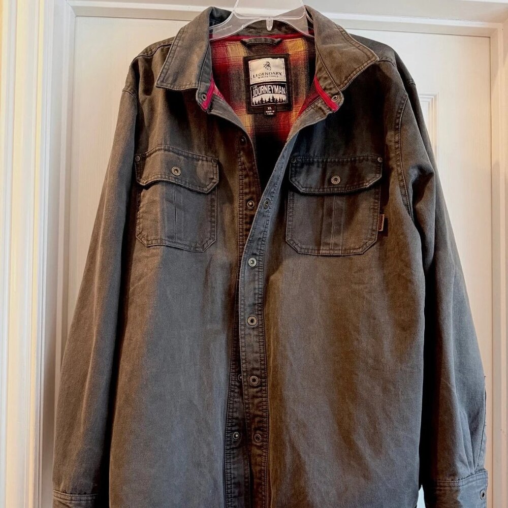 Legendary Whitetails Journeyman Shirt Jacket XL Excellent Condition Olive Green
